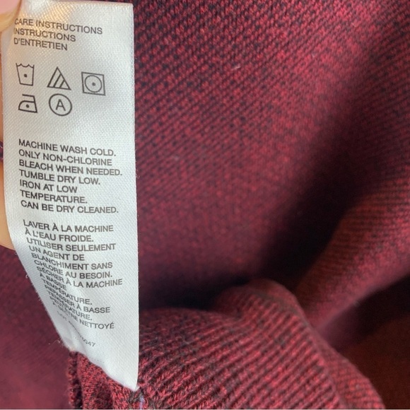 Robert Graham sz M Burgundy Red Quarter 1/4 Zip Pullover Men’s Sweater - Picture 7 of 7